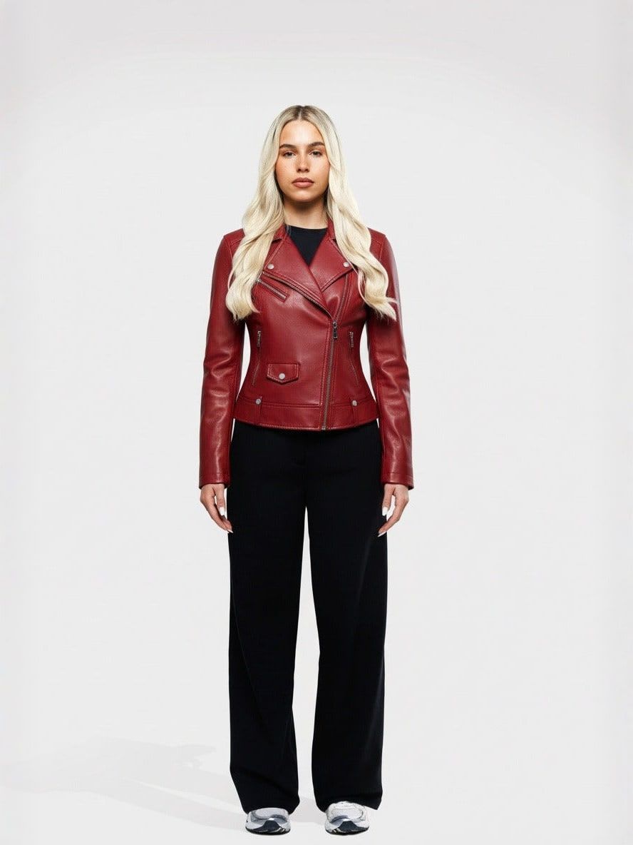NOEMIE | Leather Bomber Jacket