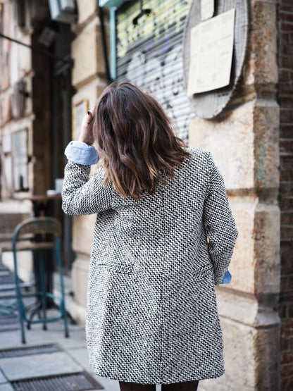 ADELE | Notched Collar Long Coat