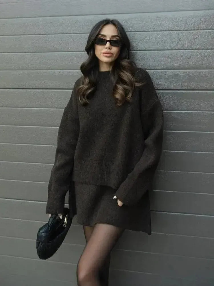 Cozy & Chic Knit Sweater Set