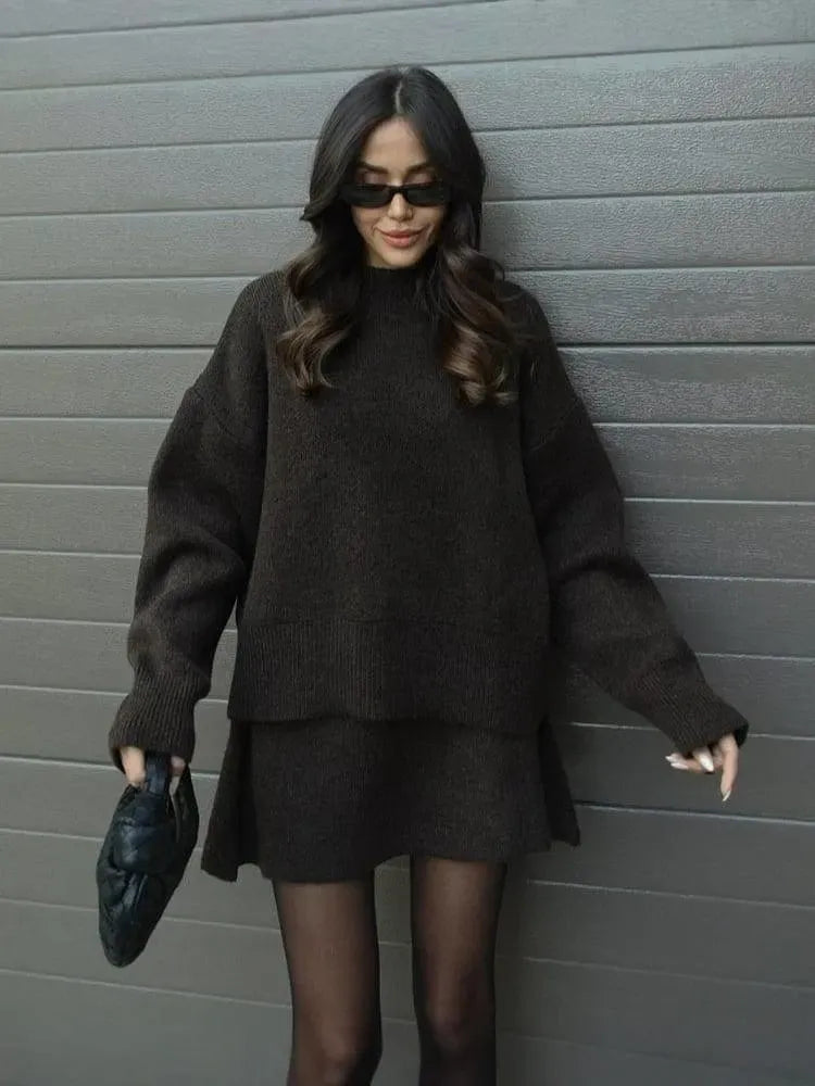 Cozy & Chic Knit Sweater Set