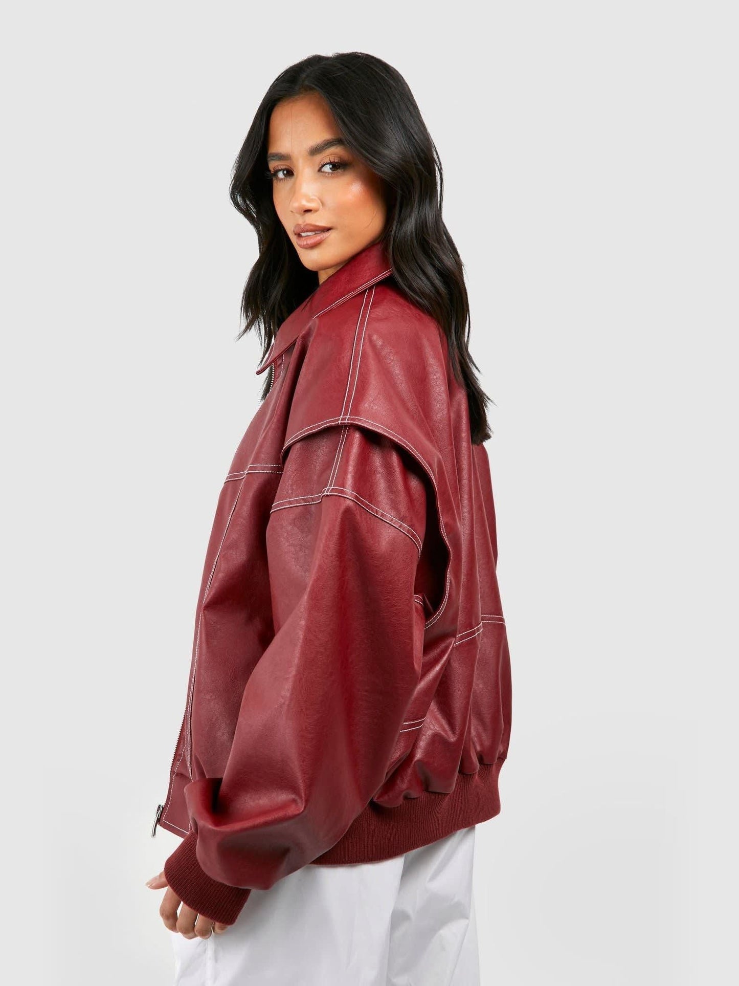 Leather Bomber Jacket