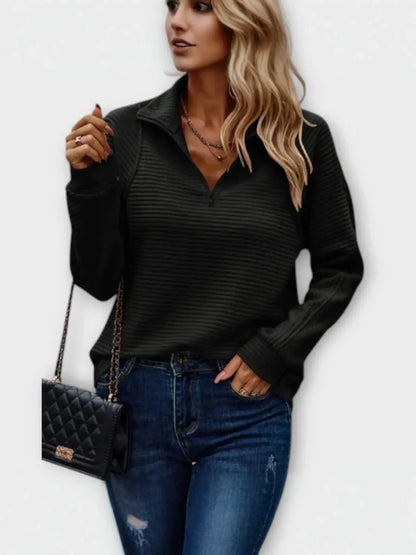 MIRÉA | Half-Zip Sweater" can be rewritten as: 

"MIRÉA | Stylish Half-Zip Sweater