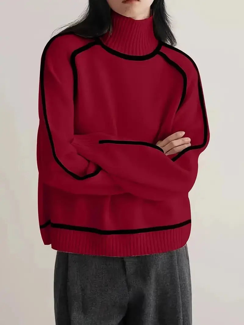 DONNA | Elegant High Neck Sweater
