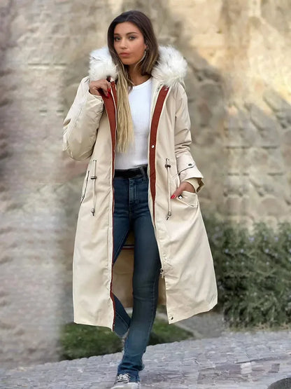 Stylish Winter Parka with Removable Lining and Luxe Hood
