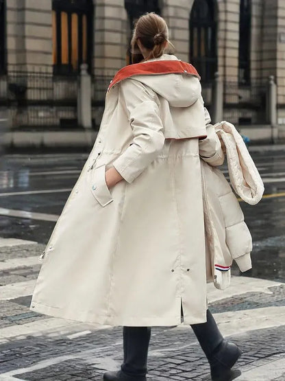 Stylish Winter Parka with Removable Lining and Luxe Hood
