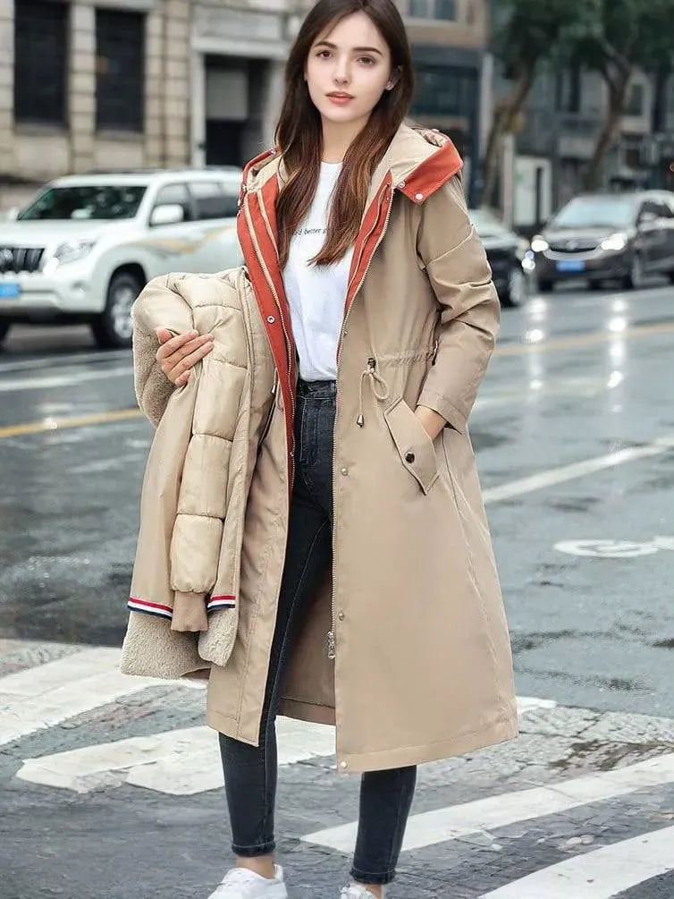 Stylish Winter Parka with Removable Lining and Luxe Hood