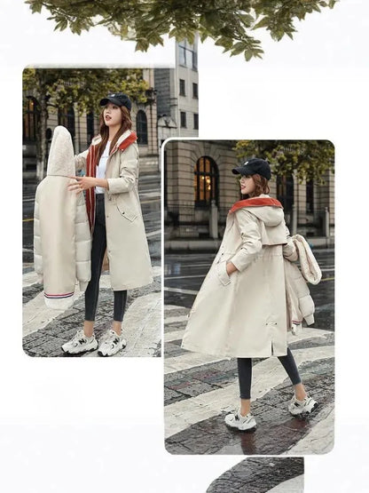 Stylish Winter Parka with Removable Lining and Luxe Hood