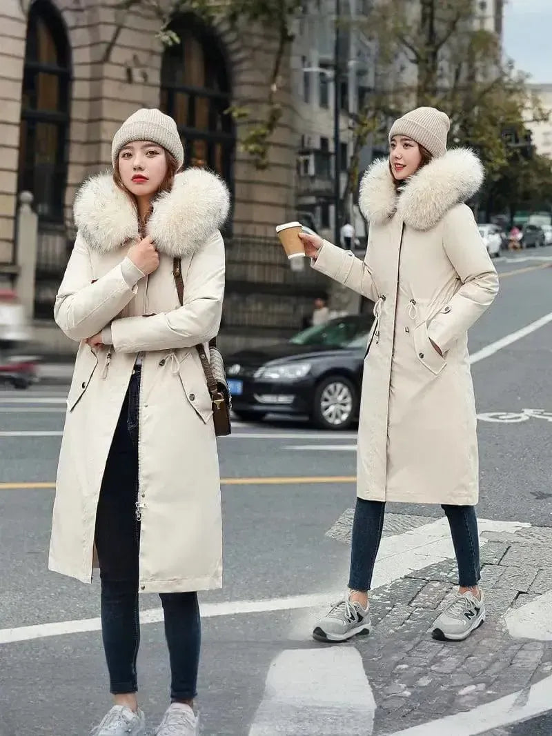 Stylish Winter Parka with Removable Lining and Luxe Hood