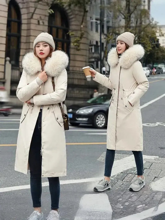 Stylish Winter Parka with Removable Lining and Luxe Hood