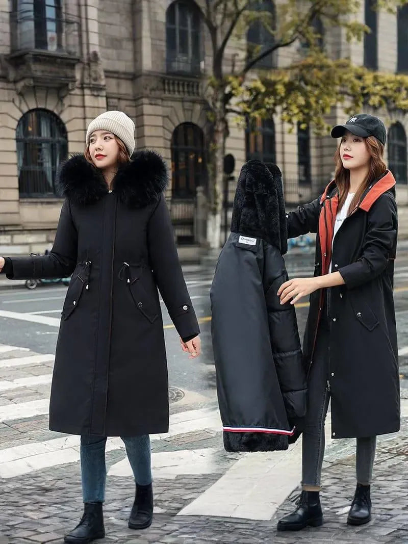 Stylish Winter Parka with Removable Lining and Luxe Hood