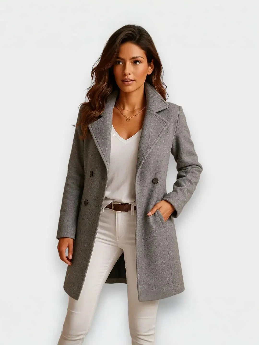 Classic Long Coat for Effortless Elegance