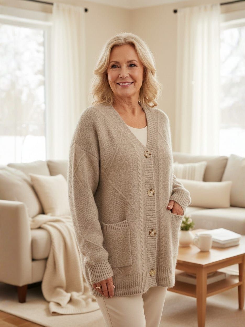 Cable-Knit Cardigan