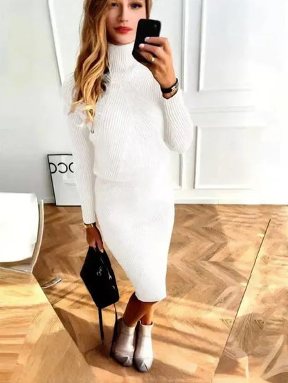 Cozy Knitted Sweater Dress for Women