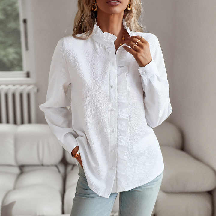 INÈS | Modern Button-Up Blouse